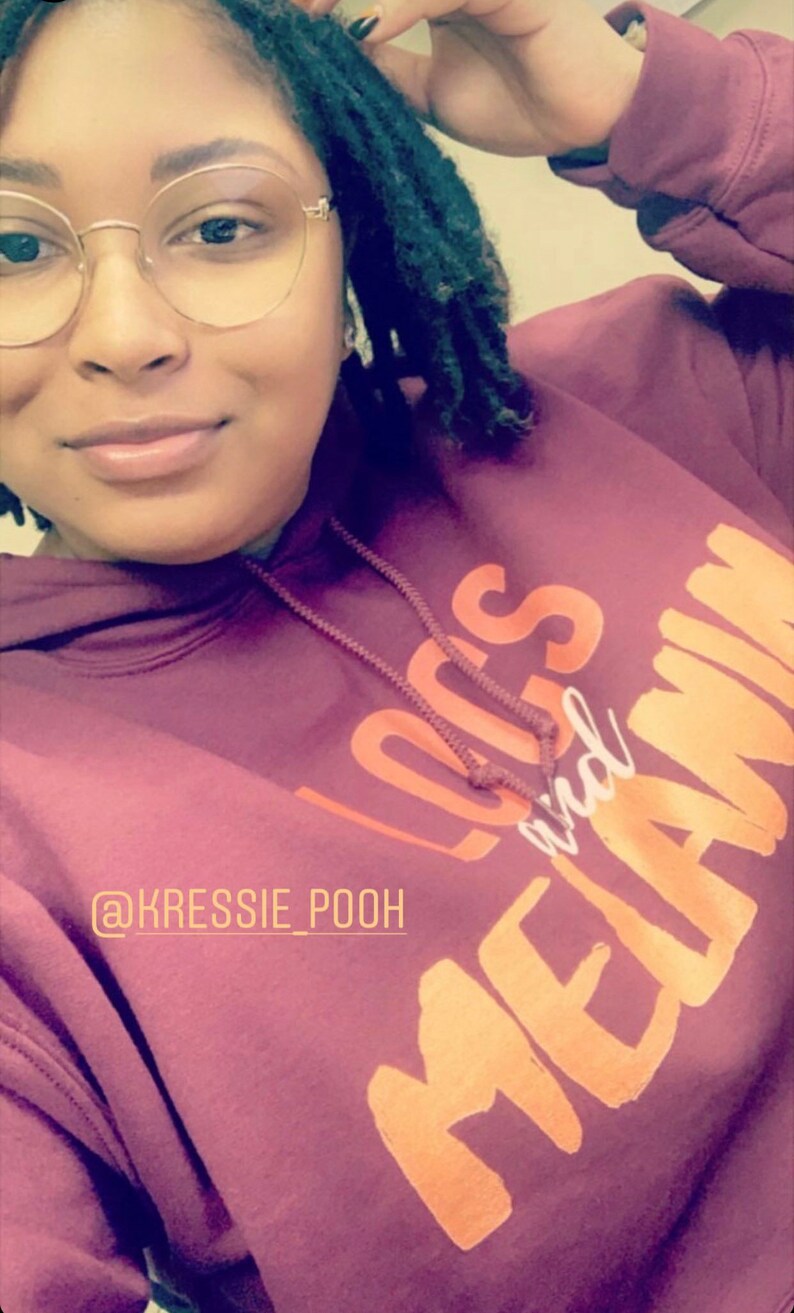Locs och Melanin Unisex Hoodie: Naturligt Hår Pride, Persona, Gåva för henne bild 11