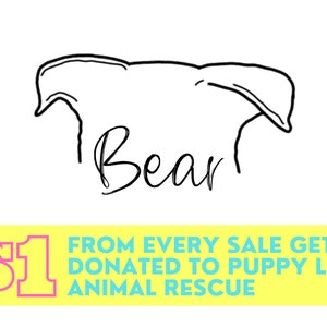 Custom Pet Ear Outline | Digital Download