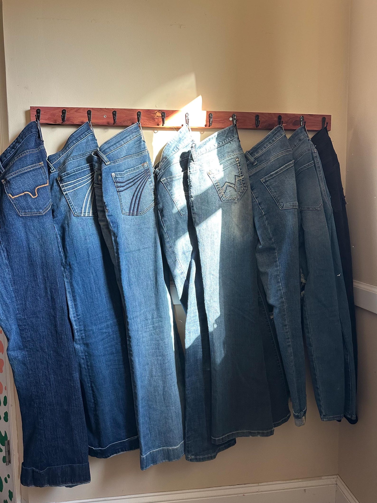 Custom Jean Rack Eastern Red Cedar Jeans Rack - Etsy