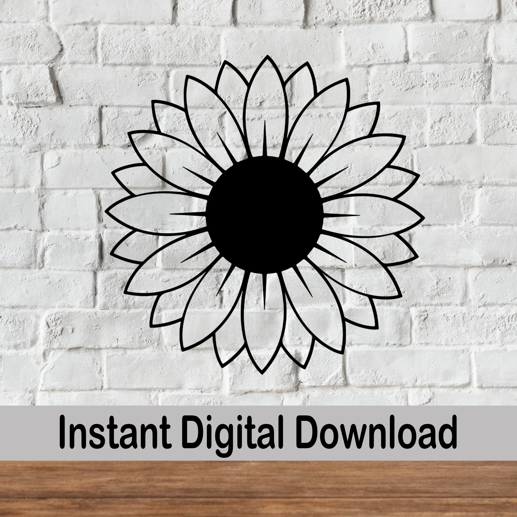 Sunflower Svg Instant Download Flower Svg Sunflower Etsy Australia