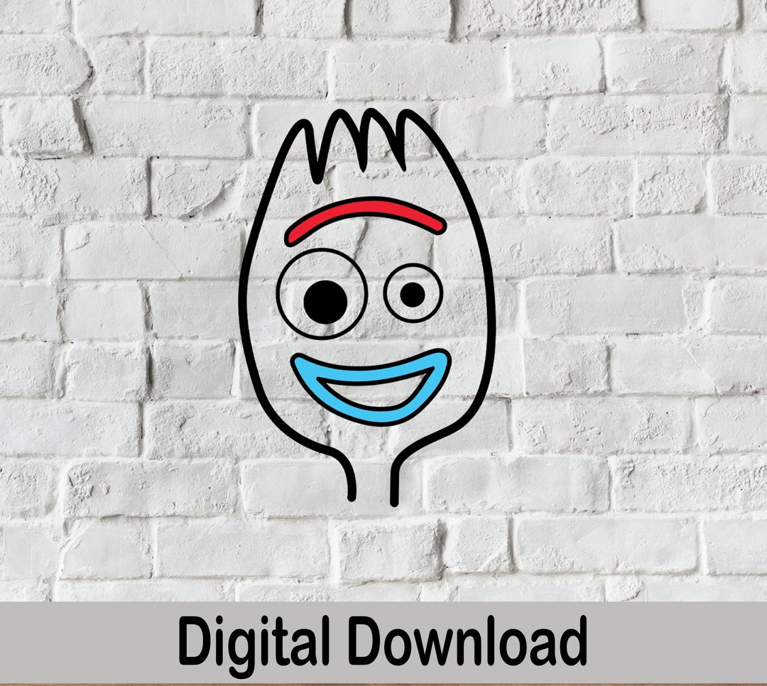 Forky Svg, Forky Face Svg, Forky Clipart, Toy Story Svg , Pixar Svg