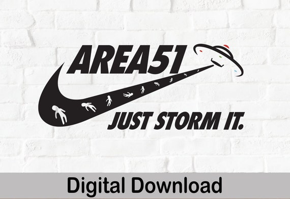 Area 51 Just Storm It Vector, SVG And PNG Files