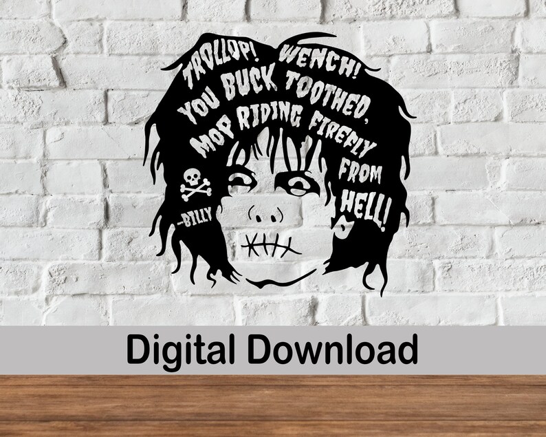 Billy Butcherson Svg Png Digital Download Hocus Pocus Svg Etsy