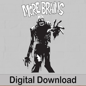 Tarman Halloween Zombie, meer hersenen, afbeelding, alleen 1 PNG, sublimatiebestand.