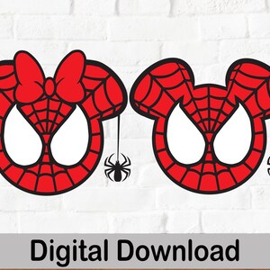 Spider Mouse Vector Image, SVG And PNG Files, Cricut File.