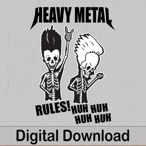Heavy Metal Rules, Felsen, Vektorbild, SVG und Png-Datei, Cricut-Datei.