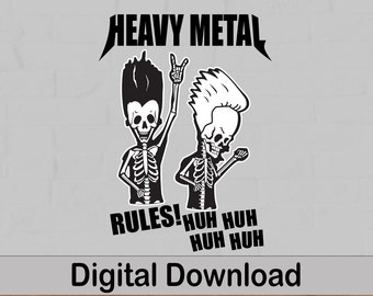 Heavy Metal Rules, Rocks, Vector Image, SVG And Png File, Cricut File.