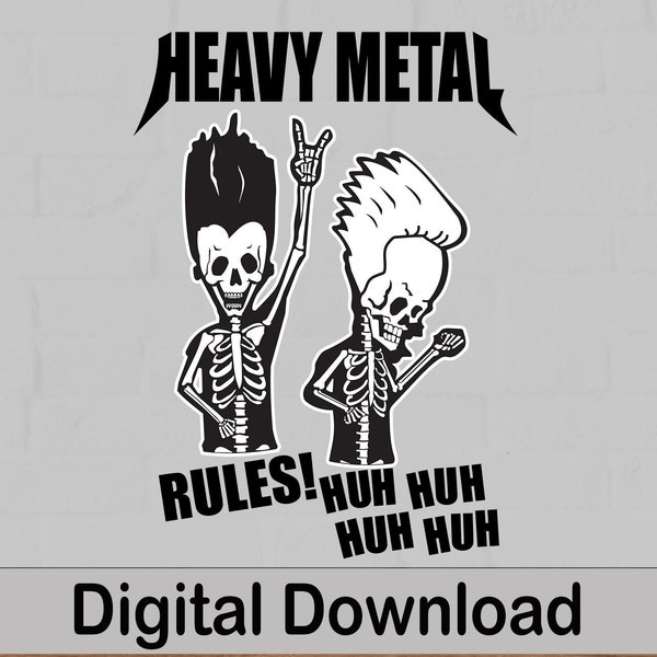 Heavy Metal Rules, Rocks, Vector Image, SVG And Png File, Cricut File.