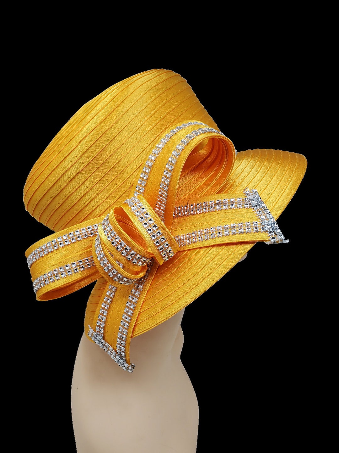 New Fancy Dress Hat Church Hat Derby Hat Satin Hat Wedding Hat Etsy