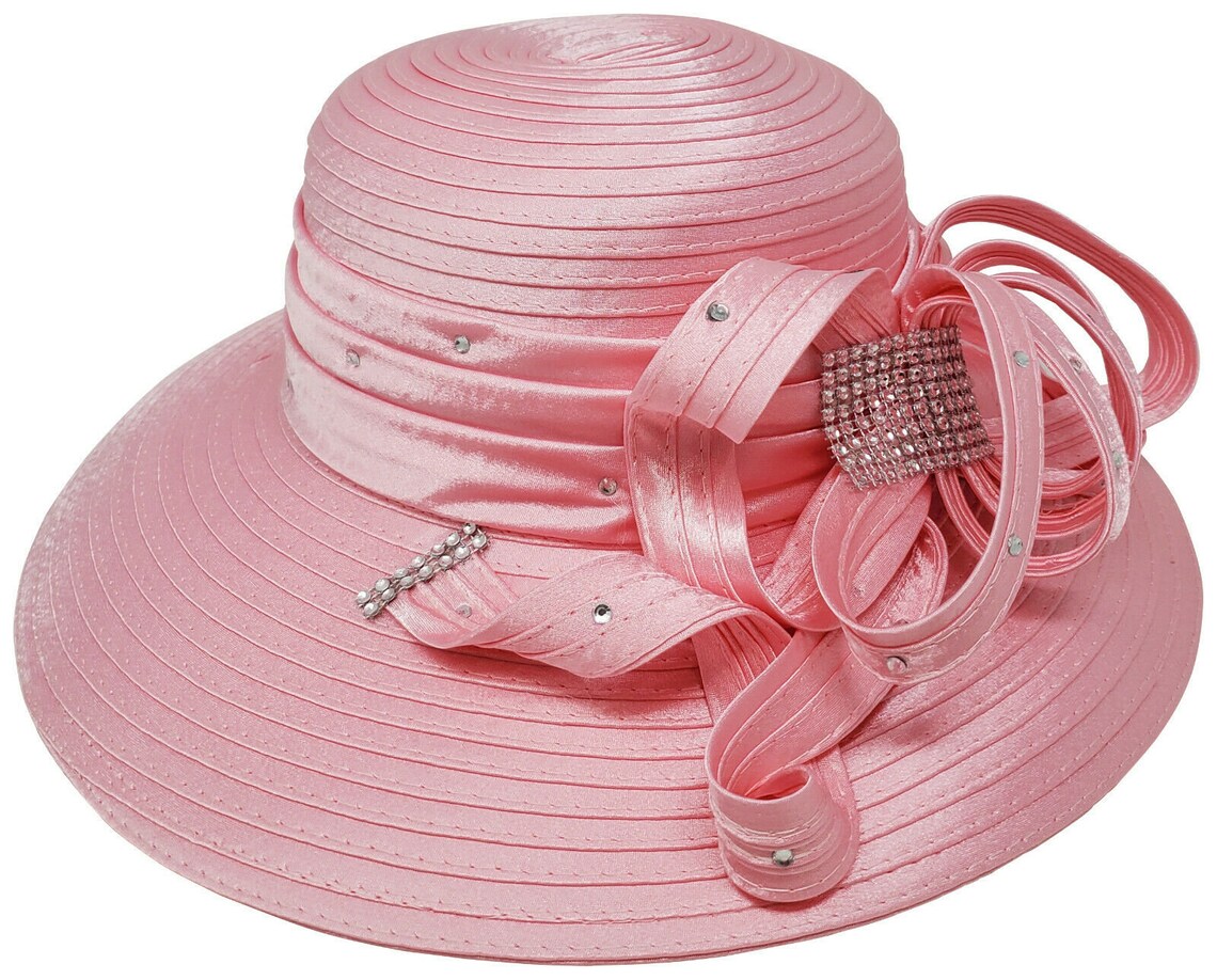 New Fancy Dress Hat Church Hat Derby Hat Satin Hat Wedding Hat Etsy