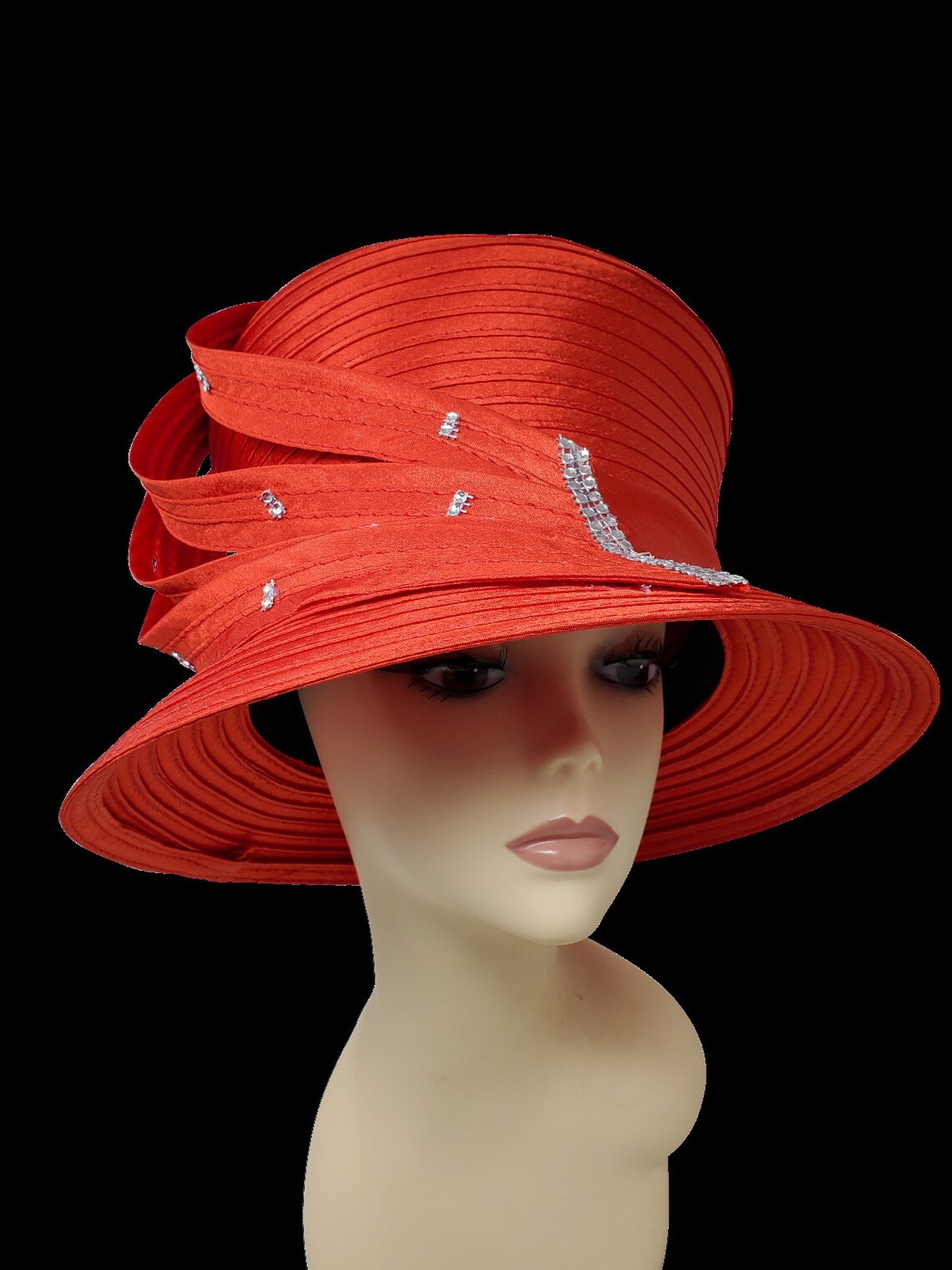 New Fancy Dress Hat Church Hat Derby Hat Satin Hat Wedding Hat Etsy