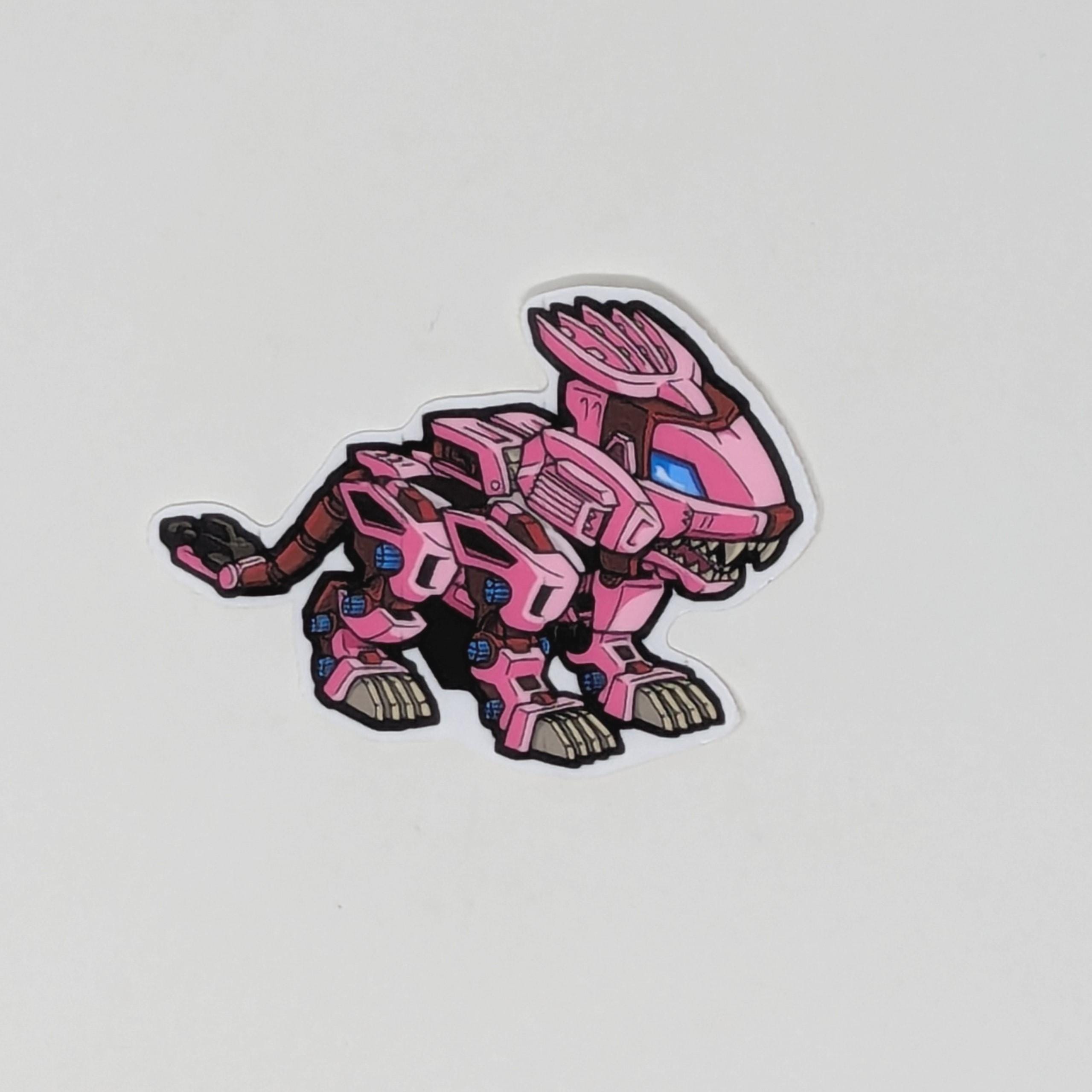 Chibi Zoids Vinyl Stickers - Liger Zero, Shadow Fox, Berserk Fury