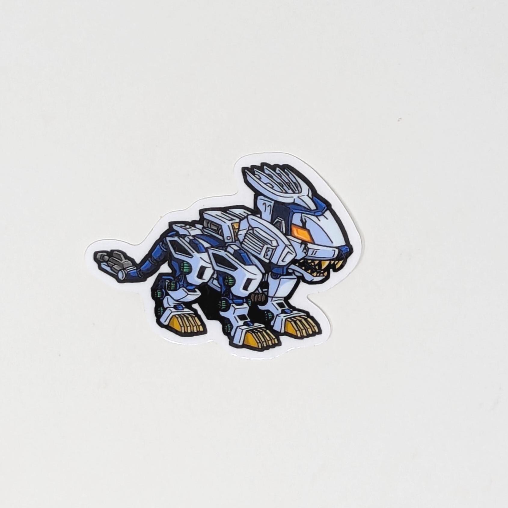 Chibi Zoids Vinyl Stickers - Liger Zero, Shadow Fox, Berserk Fury