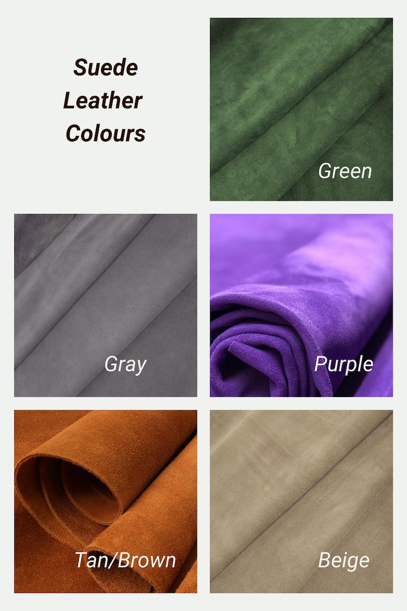 Handmade green suede leather wallet with soft texture and snap button closure, shown being held by hand. The wallet has a minimalist, long clutch design ideal for carrying cards, cash, or small essentials. Styled with a clean white wood background and green succulents, highlighting the natural and elegant feel of the product. A perfect choice for daily use or casual minimalist fashion lovers.