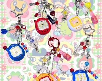 tamagotchi keychains gacha kawaii gashapon bag charm virtual pet charm mini tamagotchi