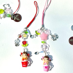 peko-chan sweet treats phone charms kawaii peko chan keychains peko trinkets gotochi