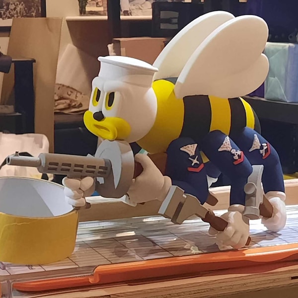 Navy Sea Bee Paintable 3D Model.