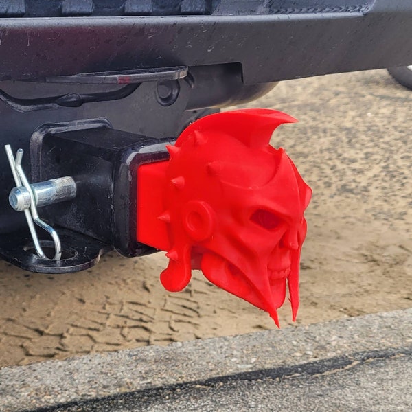 Gladiator skull 2" Hitch Receiver Cover-Paintable