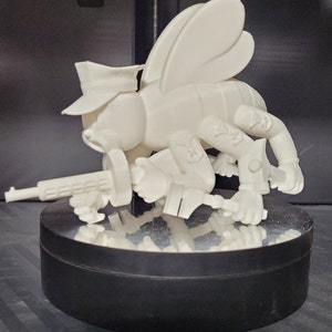 Paintable-Navy Seabee( 8 point) 3D Printed Model (Small)