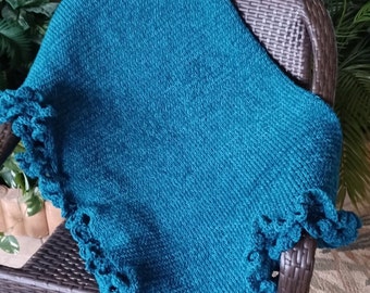 Crochet cuddle blanket for Braylon Made with Bernat Baby Blanket