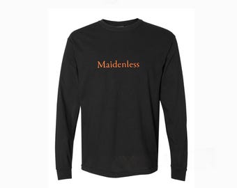 Maidenless T-Shirt – Dark Fantasy-Inspired| Soulslike Gamer Apparel | Grace | Souls | Gwyn | plin plin plon