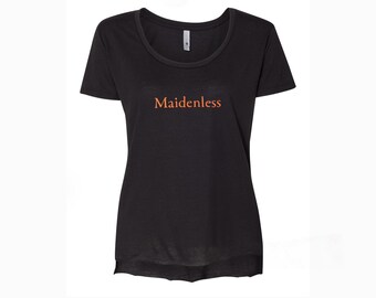 Maidenless T-Shirt – Dark Fantasy-Inspired| Soulslike Gamer Apparel | Grace | Souls | Gwyn | plin plin plon