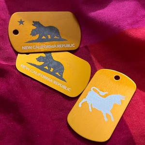 Video Game Factions Dog Tags | Enclave | California Republic | Legion | New Las Vegas