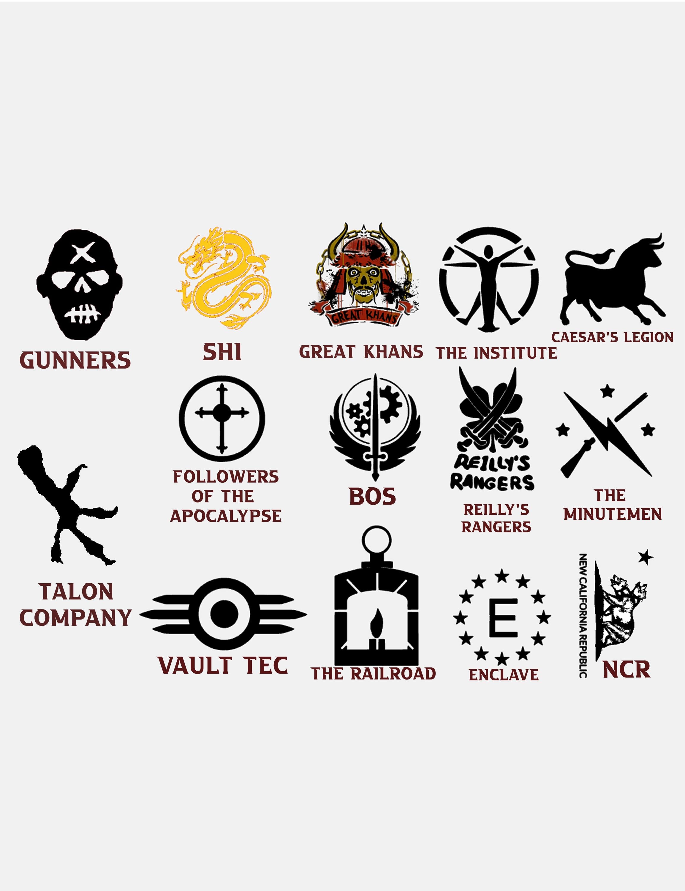 Outfall Color More Colors Outfall Factions Dog Tags | Enclave Institute | the ...