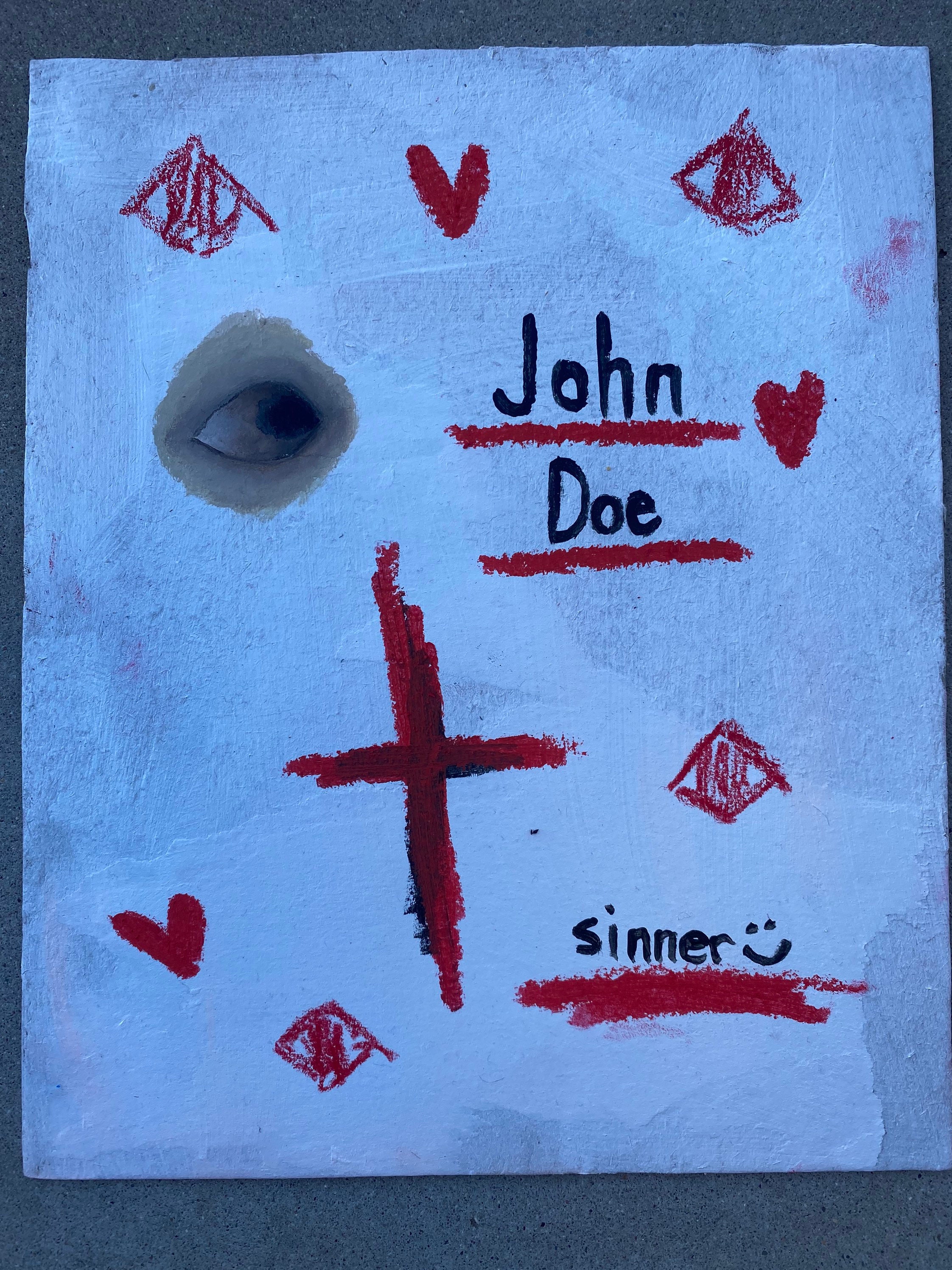john doe Sticker for Sale by myartforyou12