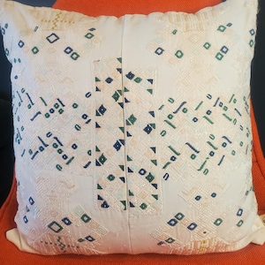 Off-white, Nahuala Huipil Pillowcase. Handmade in Guatemala