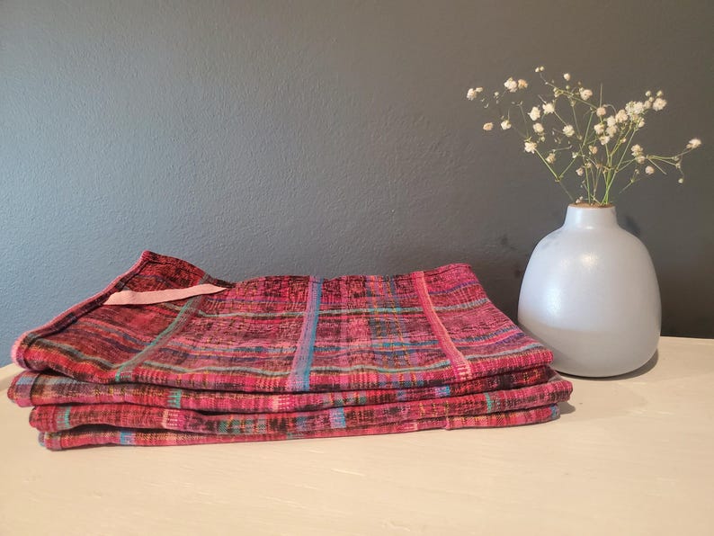 Our Bestselling Boho-style Tea Towel - Raspberry Pink. Made From ...