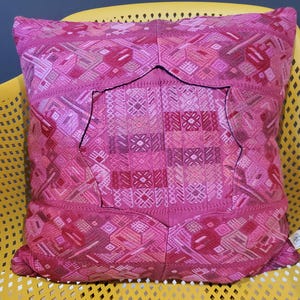 Stunning Huipil Pillowcase. Handmade in Guatemala from a beautiful embroidered huipil fabric