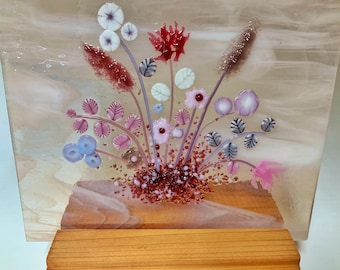 Fused Glass Flower Bouquet