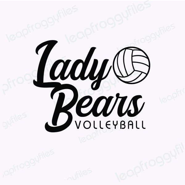 Lady Bears Voleibol / Lady Bears Mascota Deportes / Lady Bears High School Voleibol / Lady Bears College Voleibol / Bears Orgullo / Juego Day Bears