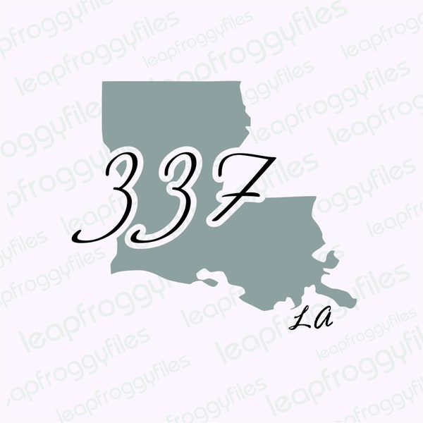 Louisiana 337 Svg Etsy