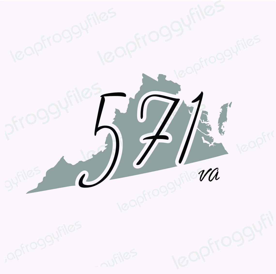 571 Code Virgina Area Code 571 Area Code 571 Svg File/svg Png Eps Dxf/virginia ...
