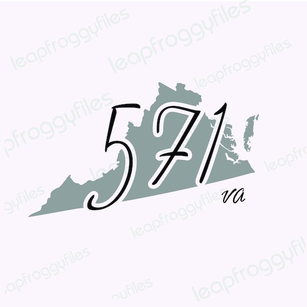 Virgina  area code 571 Area Code 571 svg file/svg png eps dxf/Virginia State/Virginia  Pride Fairfax Lorton Springfield Woodbridge