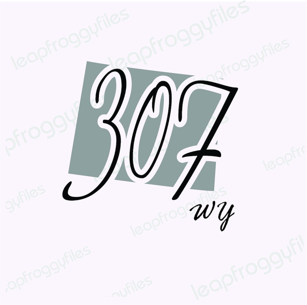 Wyoming Area Code 307 Area Code 307 Svg File/svg Png Eps Dxf Wyoming Area Code 307 Area Code 307 Svg File/svg Png Eps Dxf