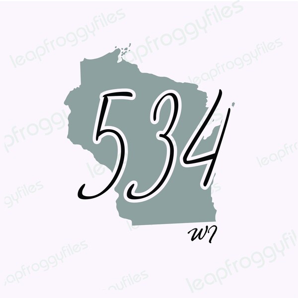Wisconsin Area Code Etsy