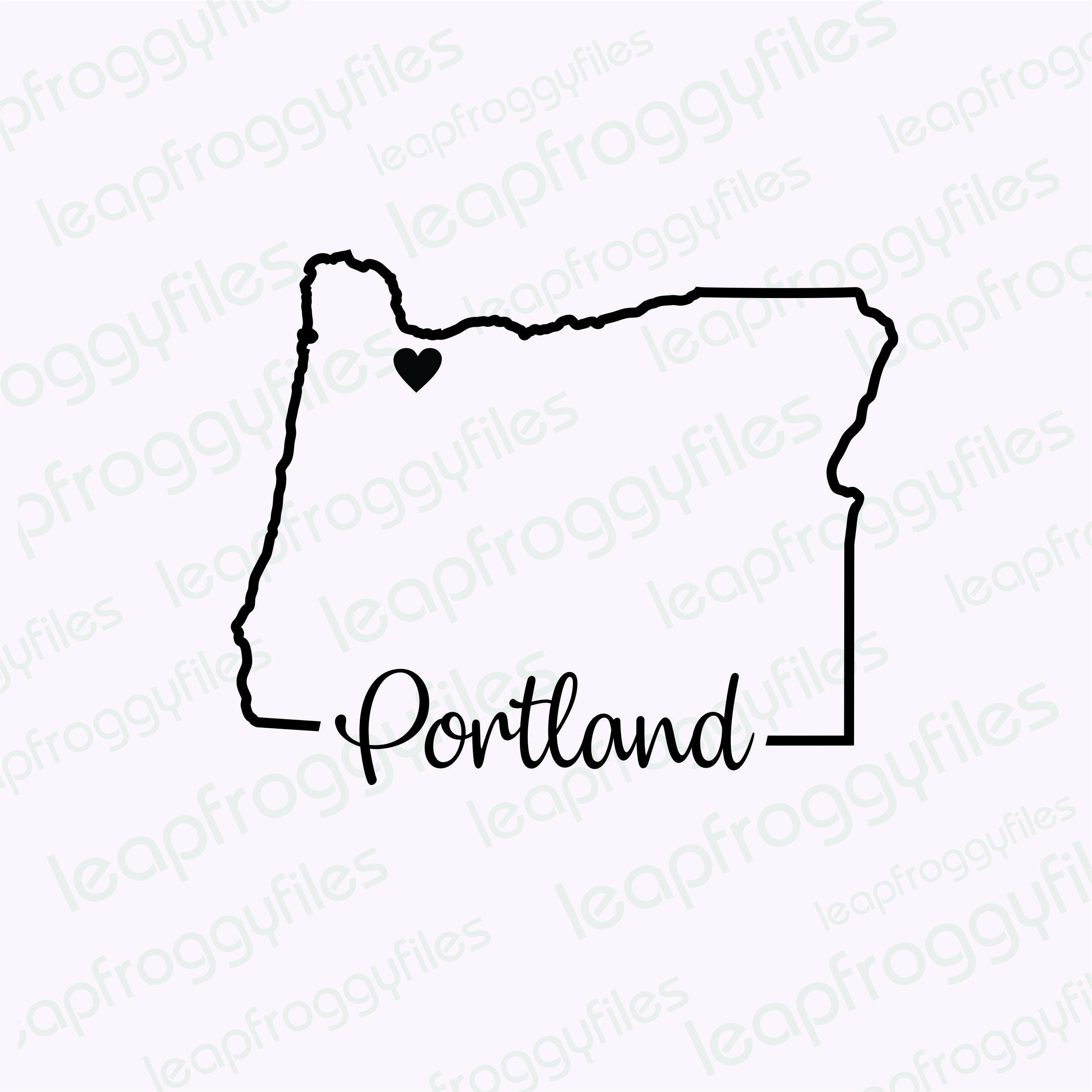 City of Portland Oregon Svg File/portland Oregon Pride/state of Oregon