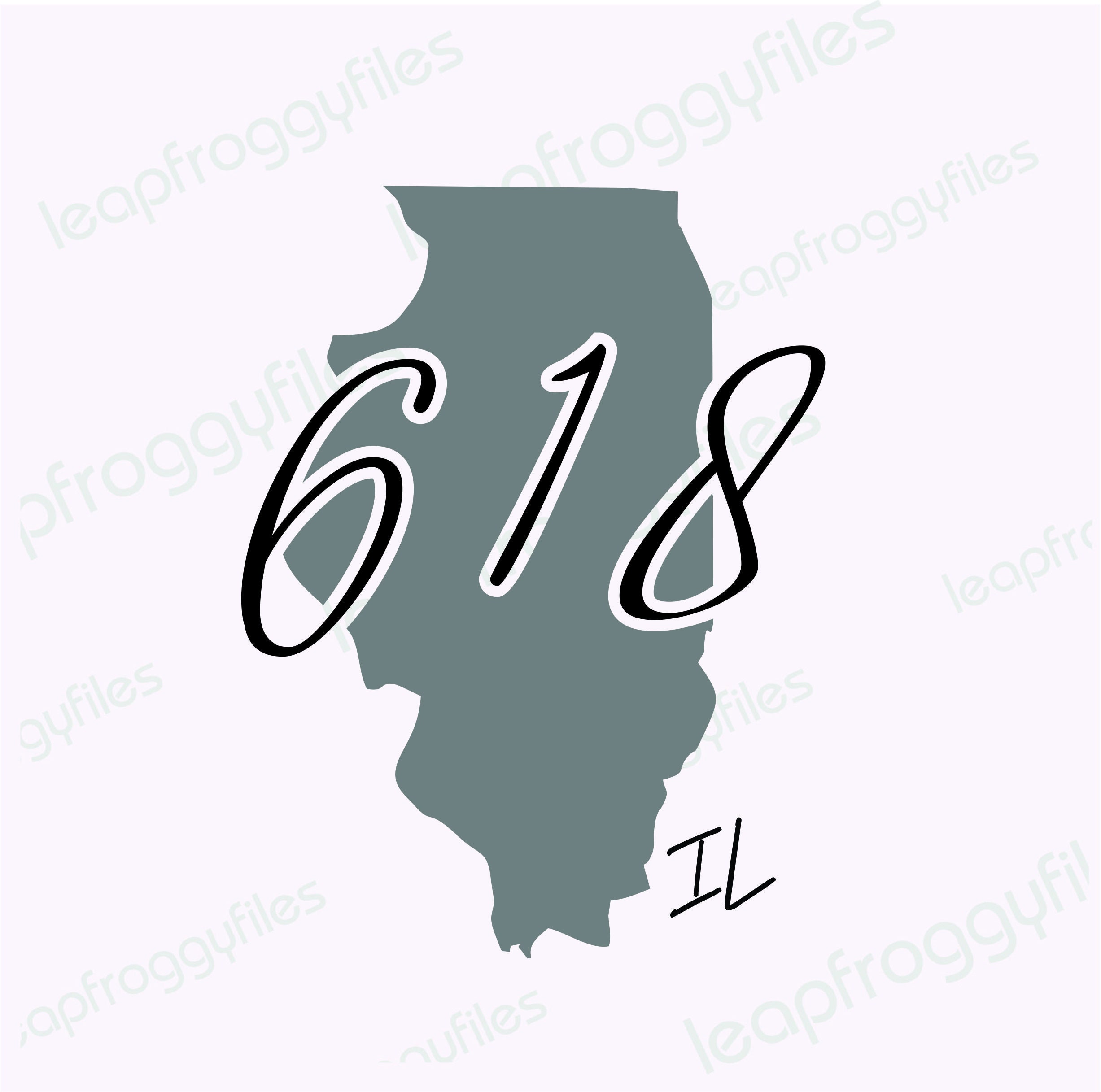Illinois Area Code 618/illinois Svg Png Eps File for Area Code 618