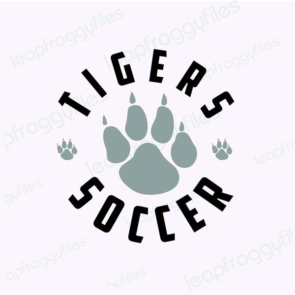Tigers Soccer Circle mascot/Tigers svg/Tiger baseball Team/Tigers Soccer travel team svg file/Instant Download/Tigers Soccer mom/Soccer dad