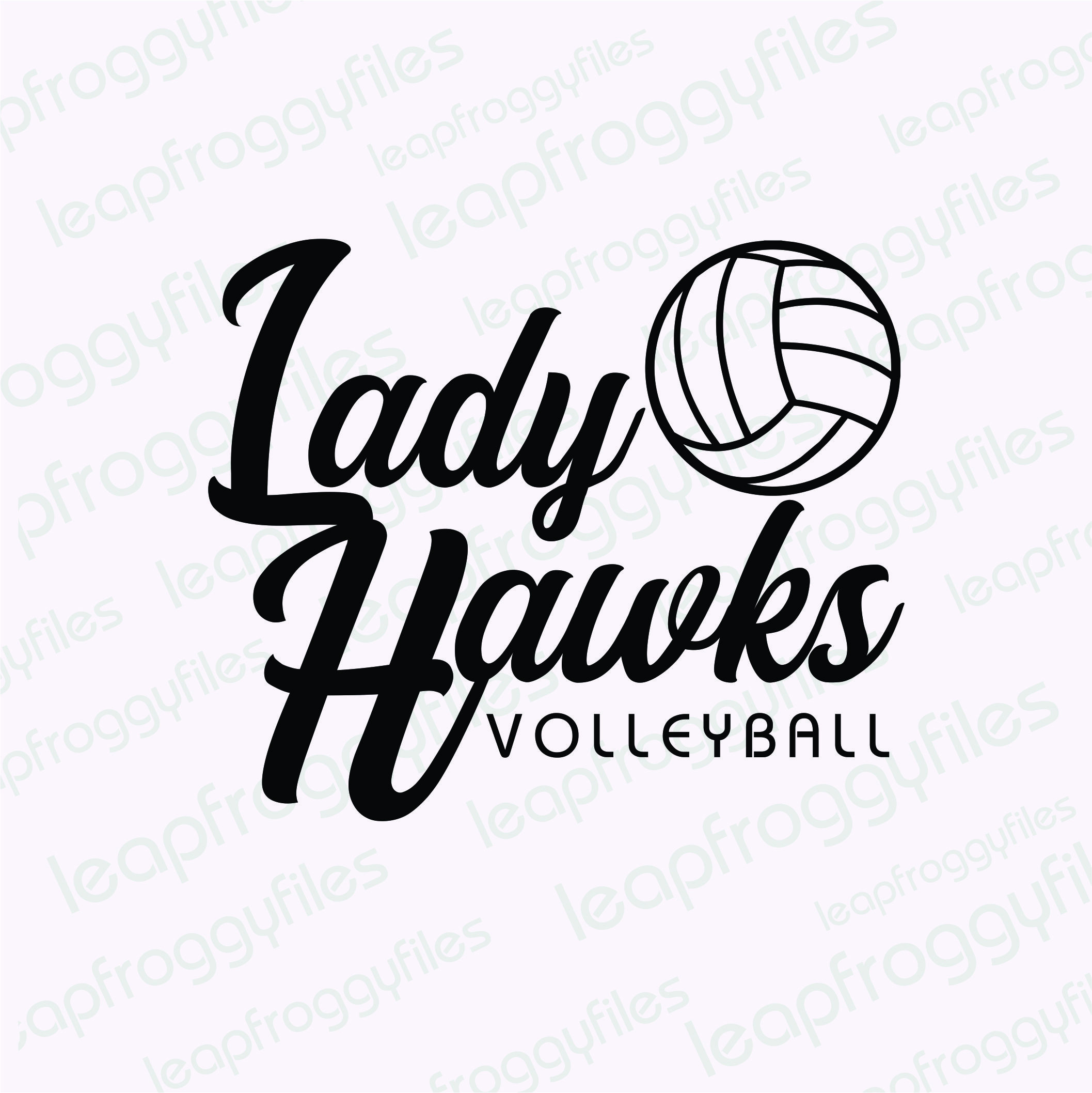 Lady Hawks Volleyball/lady Hawks Mascot Sports/lady Hawks High Etsy