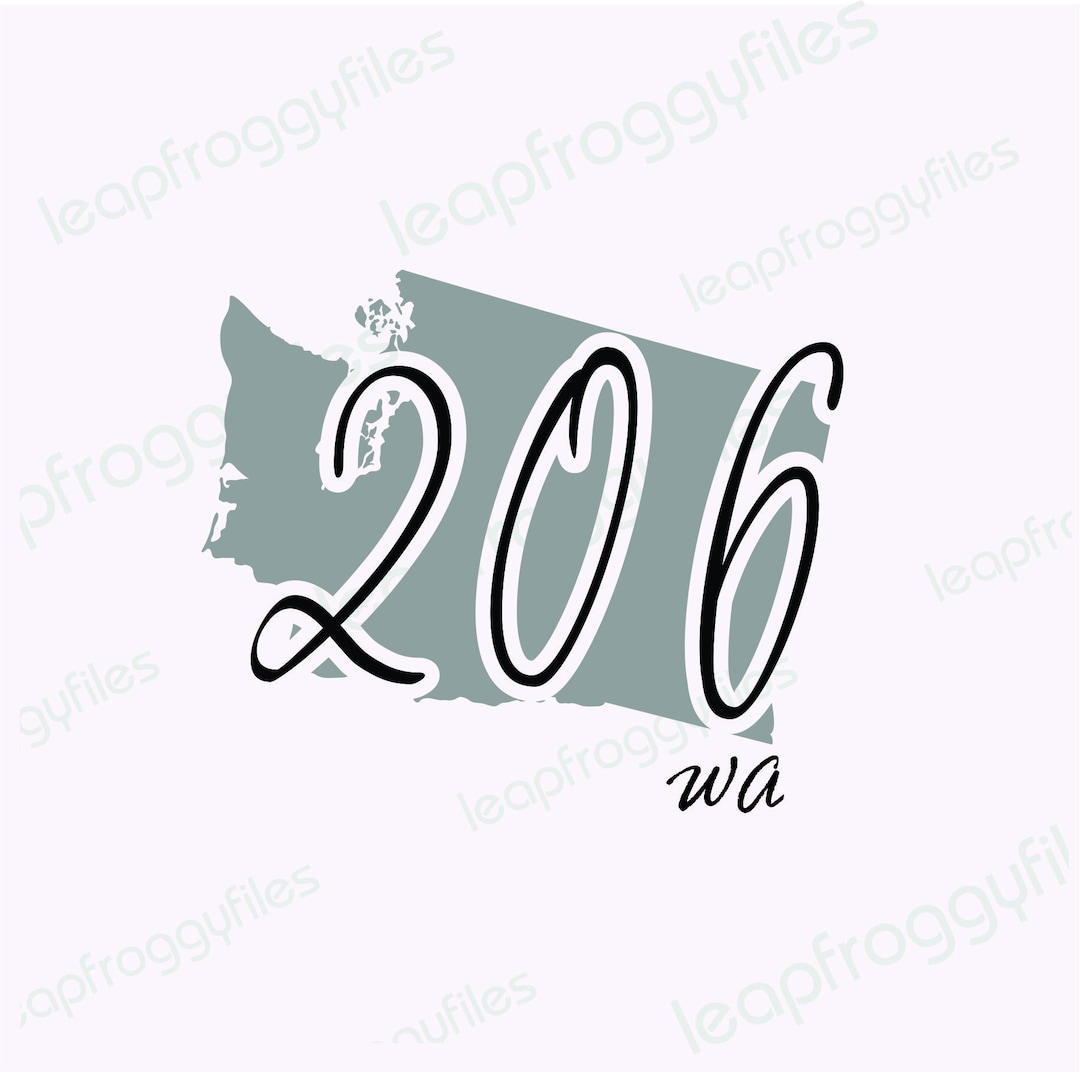 washington-area-code-206-area-code-206-svg-file-svg-png-eps-dxf
