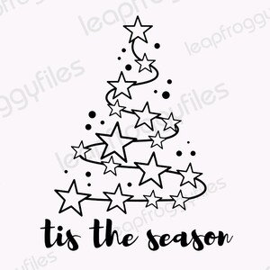 Tis the Season SVG, Christmas Ornament svg, Christmas png, Christmas Tree Clipart, Merry Christmas svg, Xmas Tree, Lettered Christmas SVG