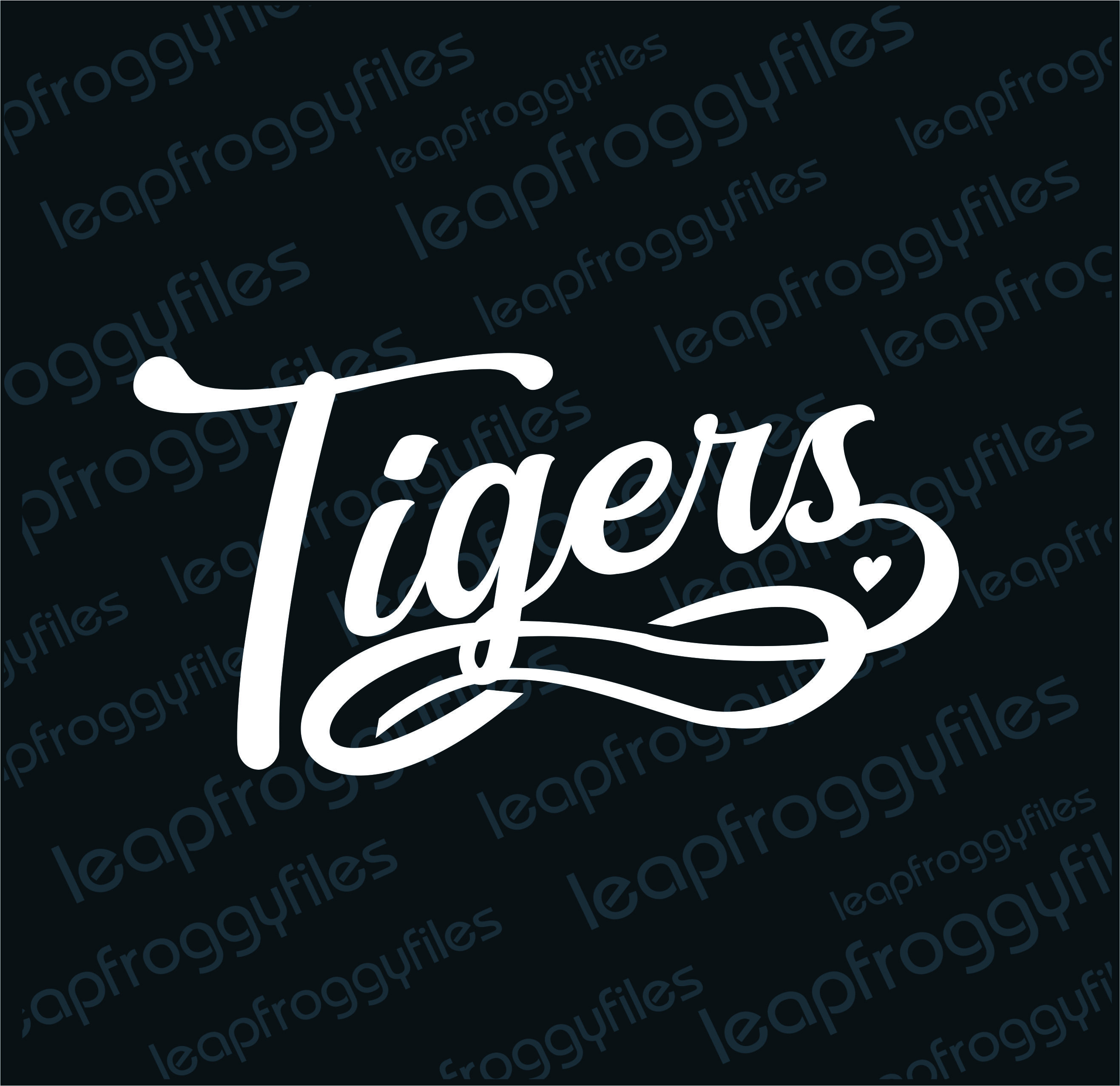 Tigers Mascot Swirly Design/tigers School Mascot/tigers Travel Ball ...