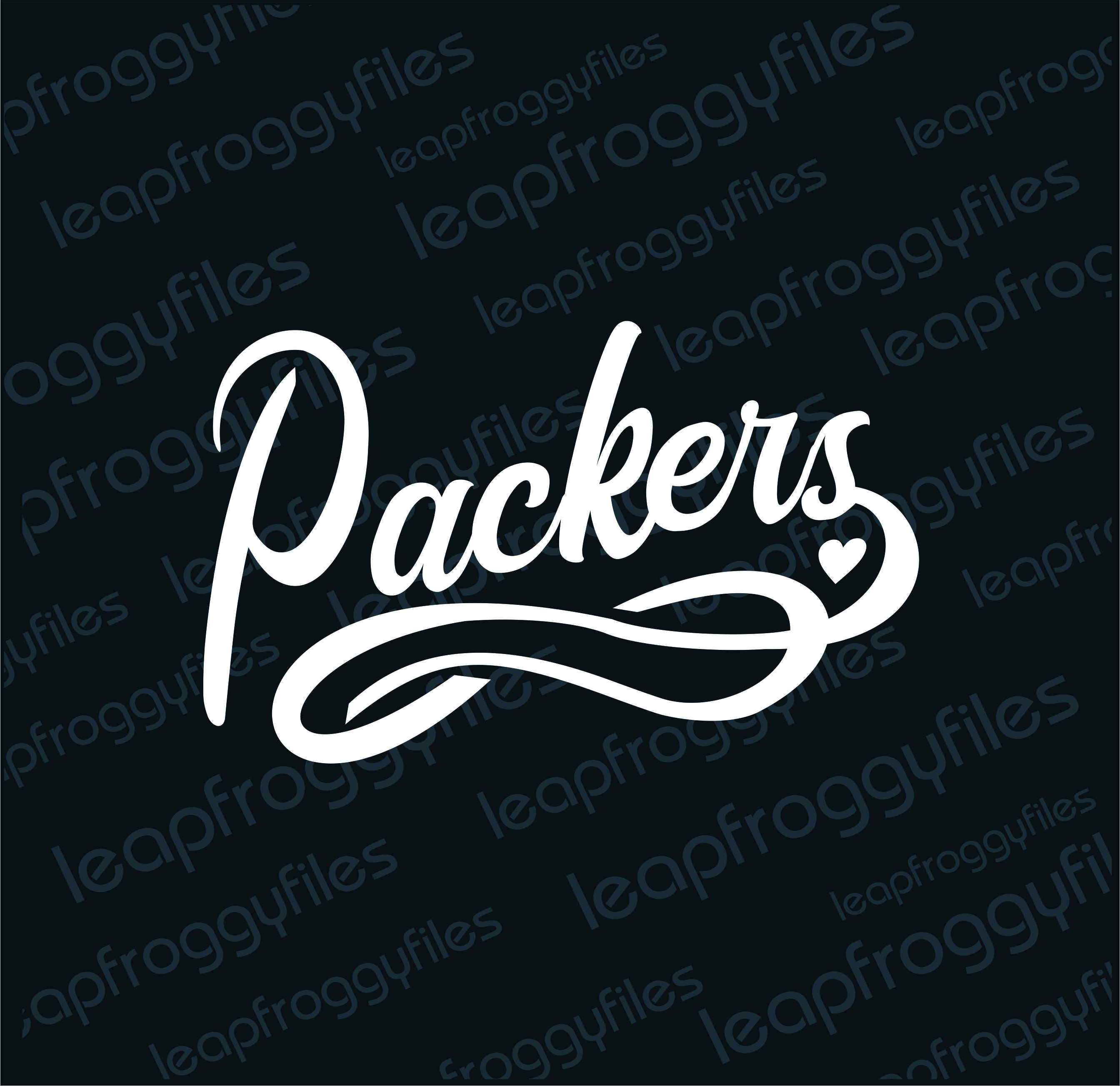 Packers Mascot Swirly Design/packers School Mascot/lady Packers Travel ...