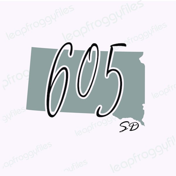 South Dakota area code 605 Area Code 605 svg file/svg png eps dxf/South Dakota State Shirt file