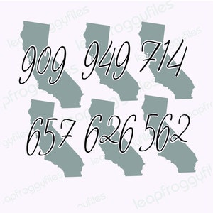 California Area Code 562 626 657 714 909 949/Anaheim Area codes/Anaheim California svg file with Area Codes and Shape of State/Anaheim Pride