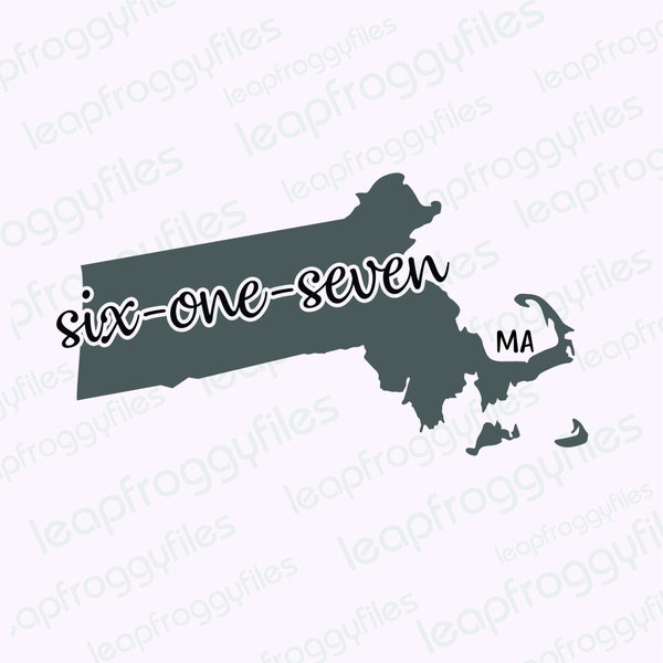 Massachusetts Area Code 617/Cambridge Somerville Quincy Boston Zip Codes 02171 02210 02215 02445/Massachusetts Pride svg/Area 617/home deco